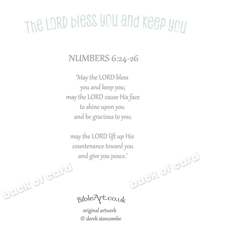 The Lord Bless You and Keep You (Card)