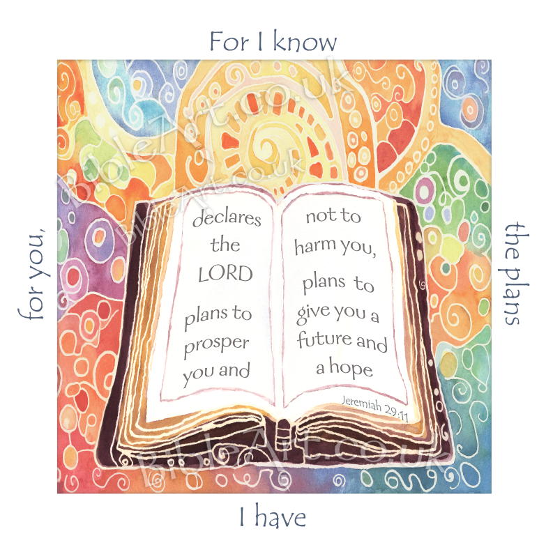 'I know the Plans I have for you' declares the LORD (Bible) Coaster