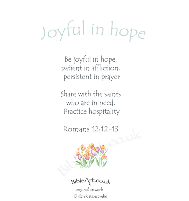 Joy in Hope (Iris) card