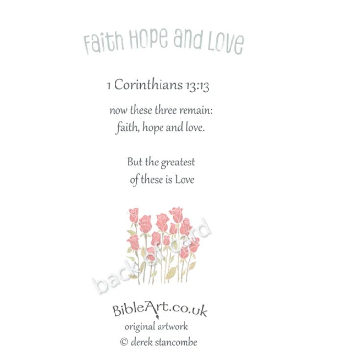 Love is the greatest (1 Corinthians 13:13) Card