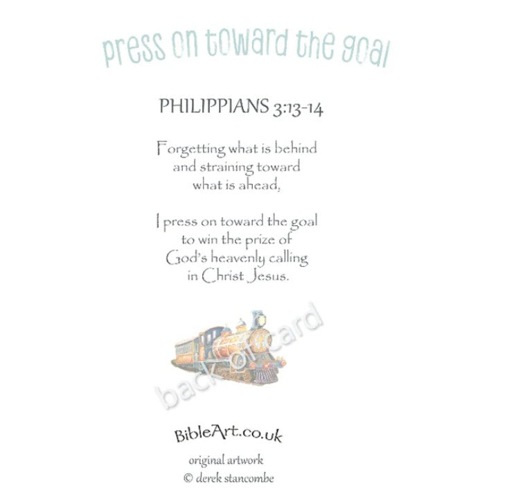 win the prize (Steam train Greeting card)