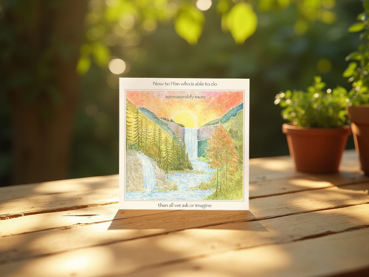 To Him who is able to do immeasurably more (Card)