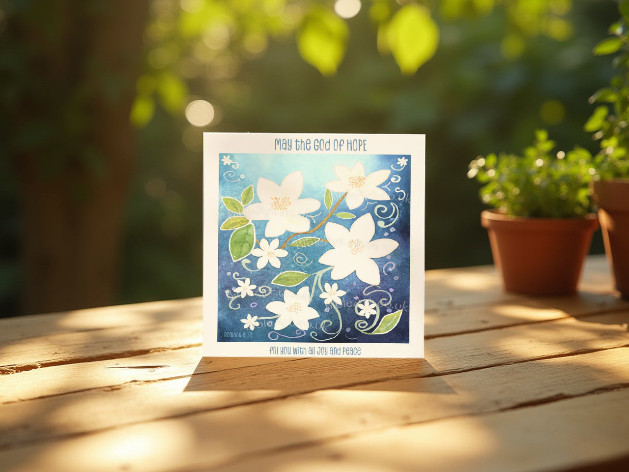 God of Hope and Peace (Romans 15:13) Card