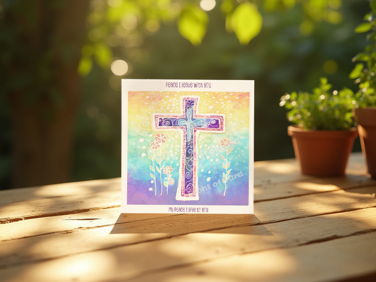 Peace I leave with you; My peace I give to you (Greeting Card)
