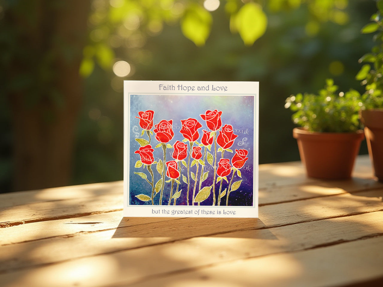 Love is the greatest (1 Corinthians 13:13) Card