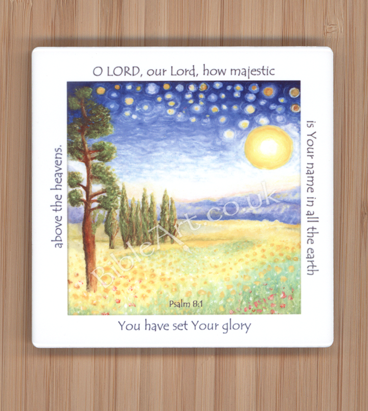 O Lord how majestic is your name (Stars-landscape) Coaster