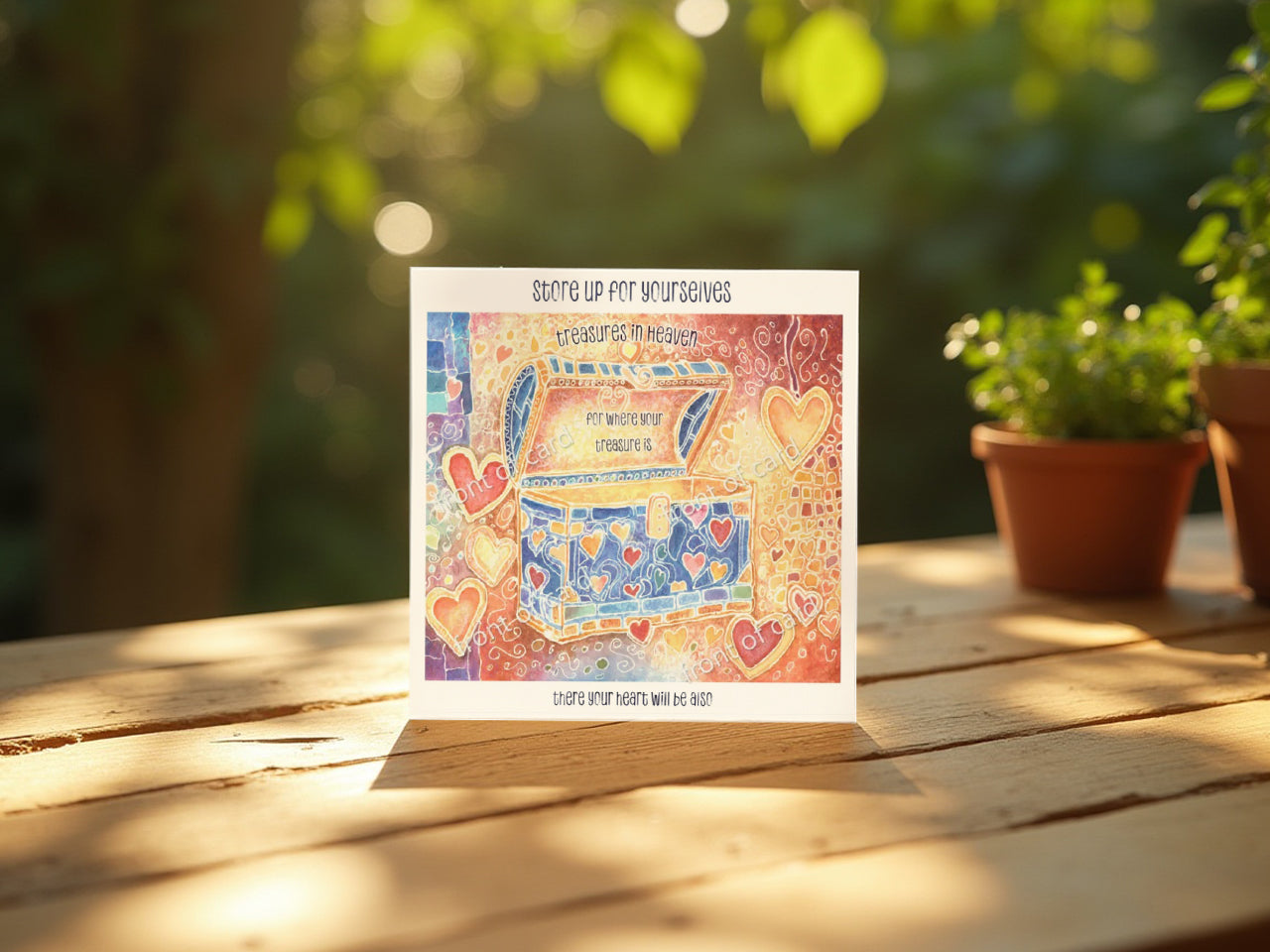 Treasure in Heaven (Greeting card)