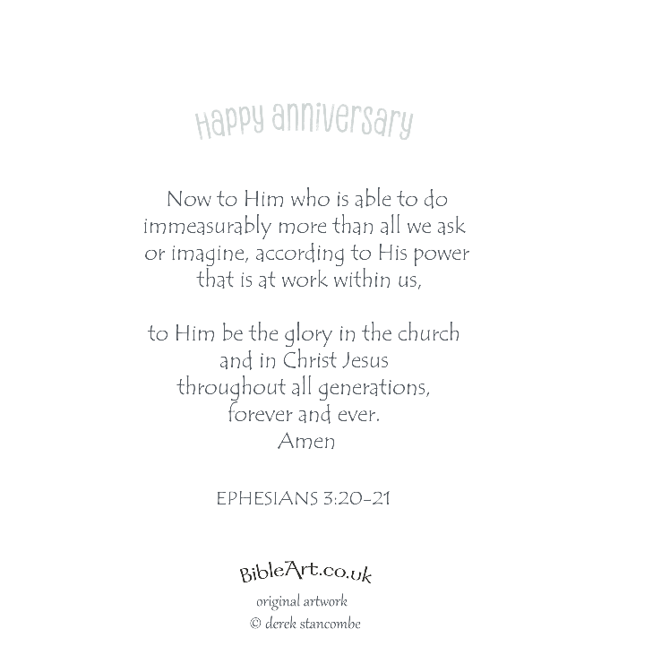 Anniversary card (Waterfalls at Sunrise theme) - (6x6" with envelope)