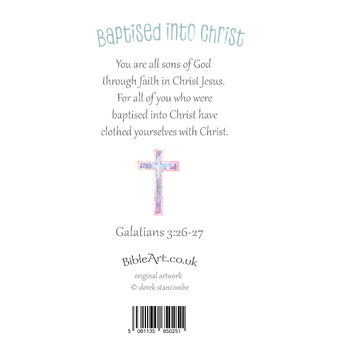Baptism card (Baptised into Christ)