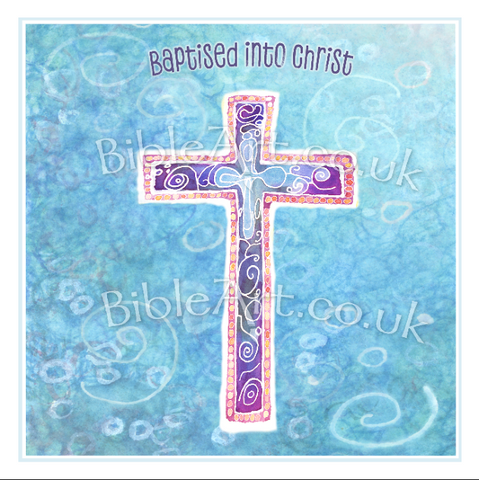 Baptism card (Baptised into Christ)