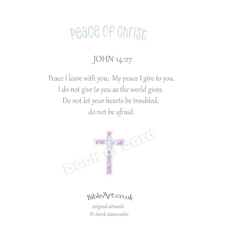 Peace I leave with you; My peace I give to you  (Card)