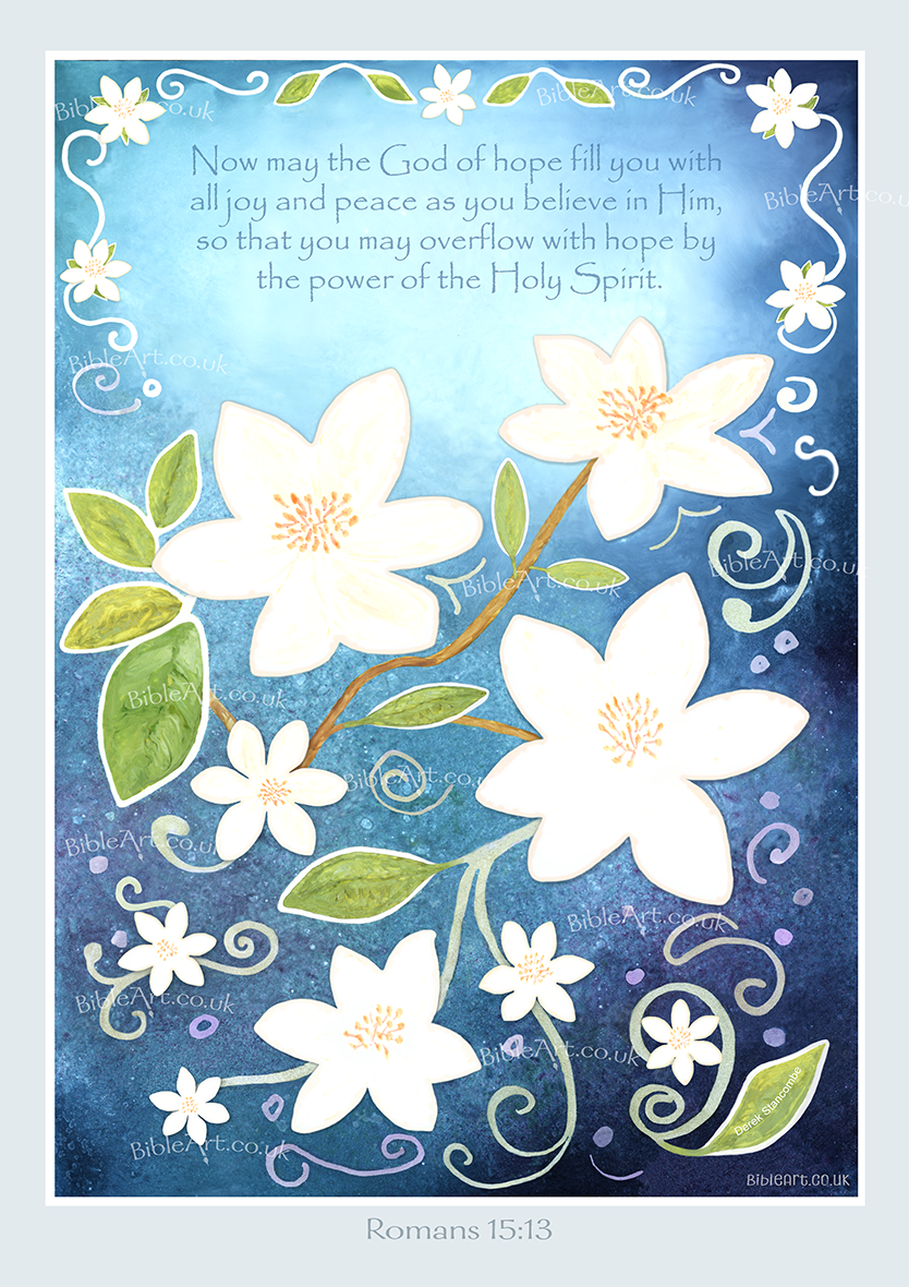God of Hope and Peace (Romans 15:13) Print