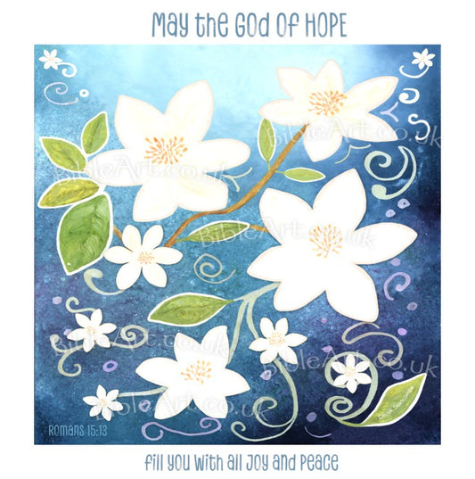 God of Hope and Peace (Romans 15:13) Card