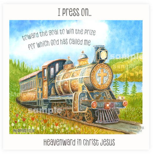 Press on Heavenward (Philippians 3:14)