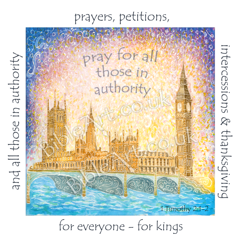 Pray for the King and all those in authority (Houses of Parliament) Coaster