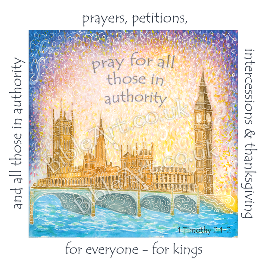Pray for the King and all those in authority (Houses of Parliament) Coaster