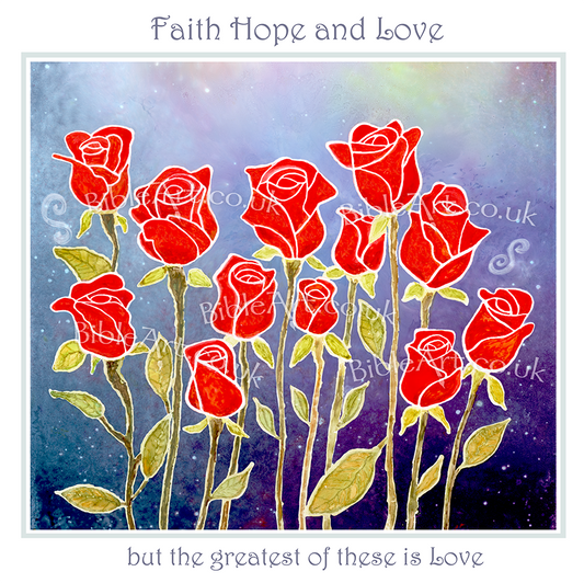 Love is the greatest (1 Corinthians 13:13) Card