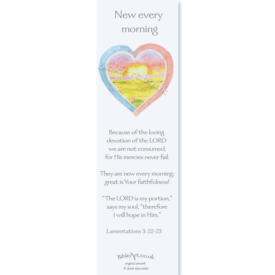 New every morning (Bookmark)