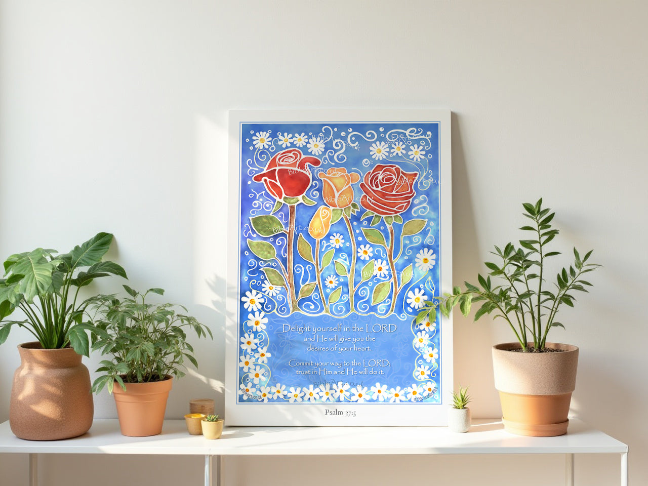 Delight yourself in the LORD, art print