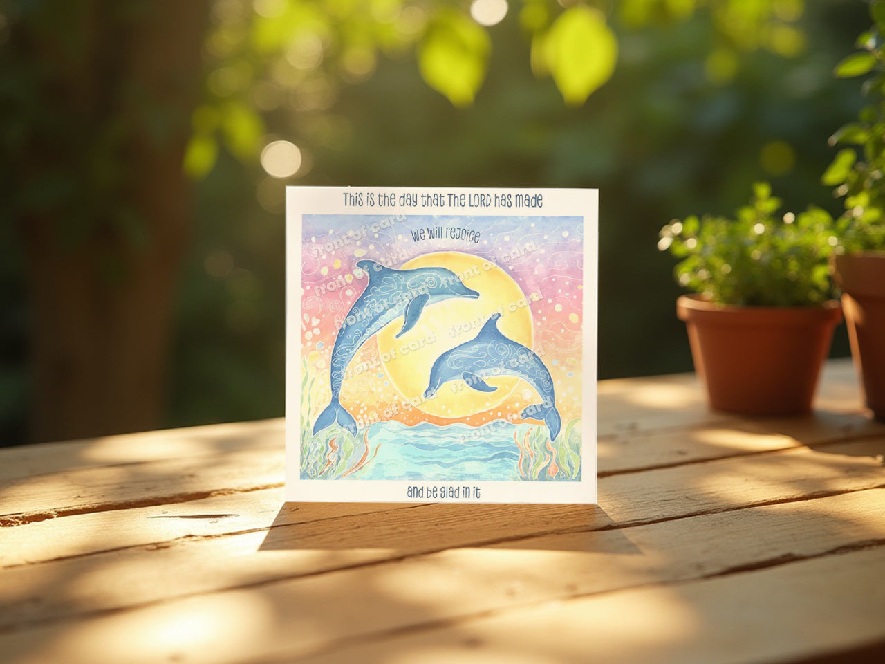 This is the Day the LORD has made (Dolphins Greeting Card)
