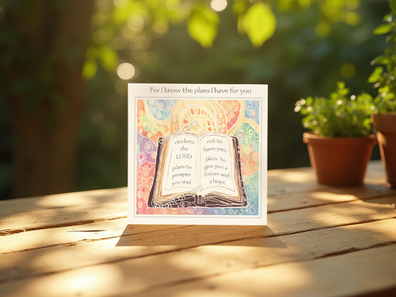 For I know the plans I have for you art print (Greeting Card)