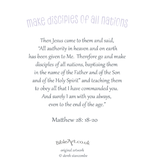 Make disciples of all nations (Hands) Card