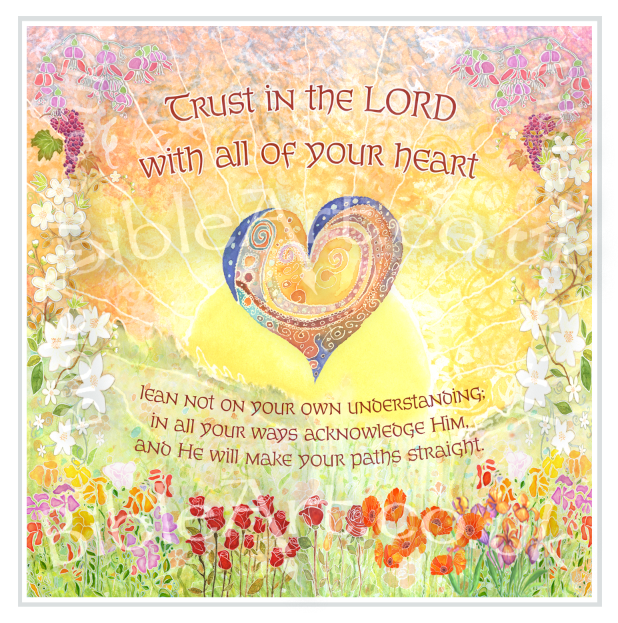 Trust in the Lord with all of your heart  (Card)
