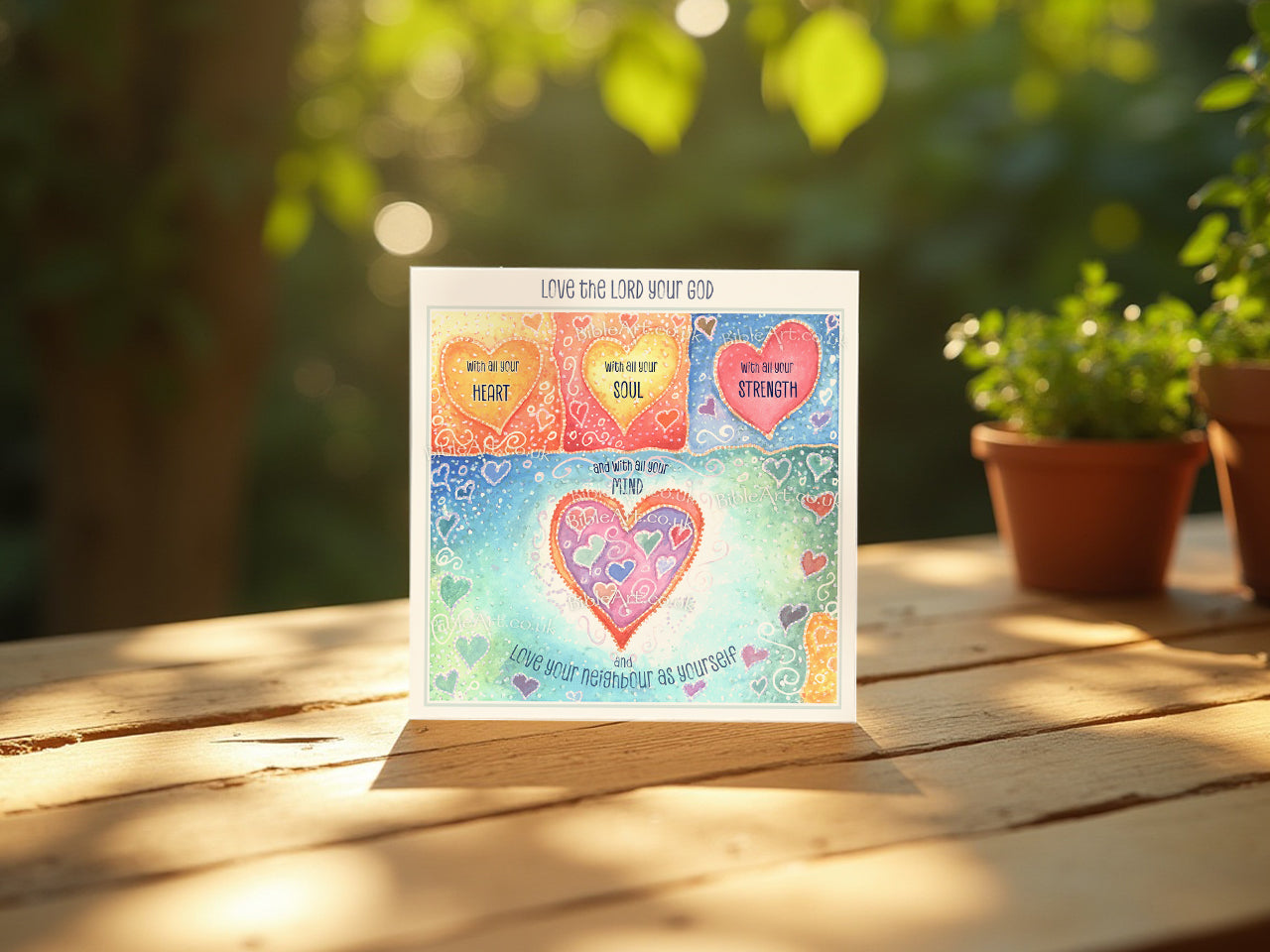 Love the Lord your God with all your heart - (Greeting Card)