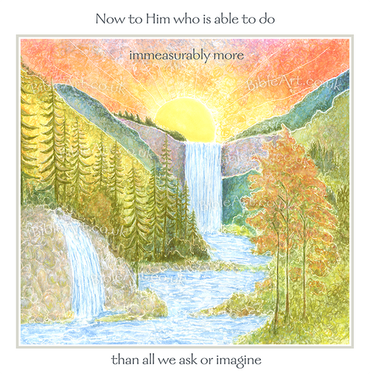 To Him who is able to do immeasurably more (Card)