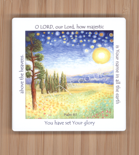 O Lord how majestic is your name (Stars-landscape) Coaster