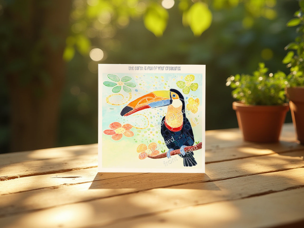 The earth is full of Your creatures (Greeting Card)