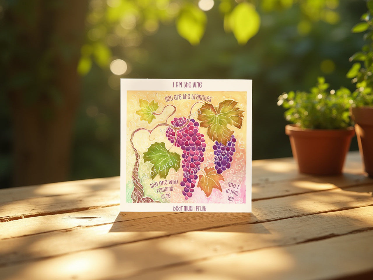 I am the Vine - you are the branches (Greeting Card)